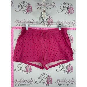 LVER SHORTS Hot Pink Heart Print Lounge Shorts